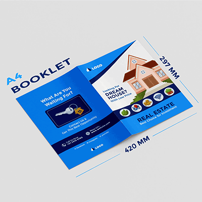 Real Estate A4 Booklet Design