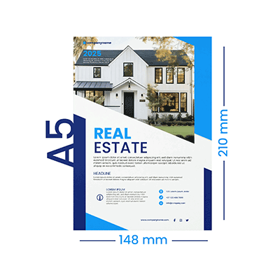 Real Estate A5 Brochure Design