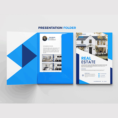 Real Estate Presentation Folder Design