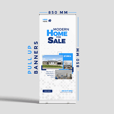 Real Estate Pull Up Banner Design