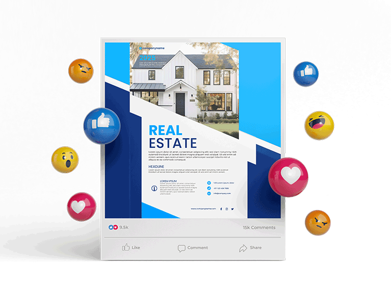 Real Estate Social Media Graphic Design